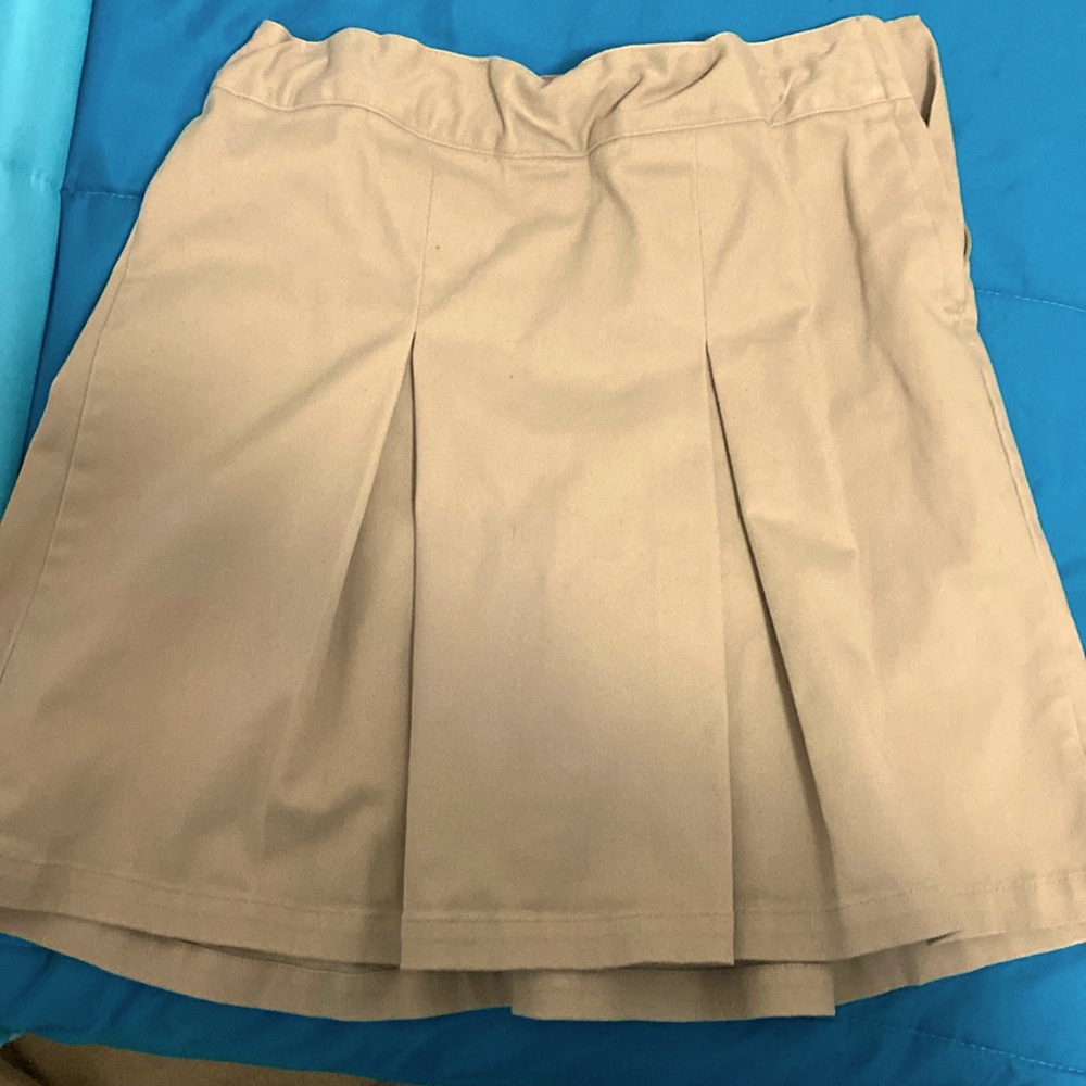 Cat&jack brand size 14 kacki pleated skirt obo